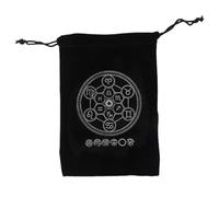Pochettes de tarot | Pochette à bijoux sur le thème de la magie noire mystérieuse, pochette pour cartes de tarot avec cordon de serrage pour cartes à jouer Rider Waite Tarot Deck Oracle, Section C