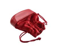 Pochettes de voyage en peluche douce avec cordon de serrage pour bijoux et clés individuels, Rouge