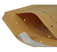 Pochettes d'expédition à bulles d'air "Brun" type C | Taille 3 DIN A5 Dimensions intérieures : 145 x 215 mm Dimensions extérieures : 170 x 225 mm + rabat de 50 mm
