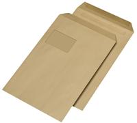 Pochettes d'expédition MAILmedia C4 autocollantes avec fenêtre marron 250 pochettes d'expédition