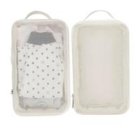 Pochettes d'organisation de sac à couches, 2 pièces organisateur de sac à couches étanche, pochette rangement en maille lavable réutilisable avec corde suspension pour voyage |