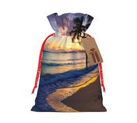 Pochettes élégantes avec cordon de serrage imprimé Jamaïque à couper le souffle, sacs cadeaux réutilisables avec cordon de serrage, parfaits pour les vacances et les fêtes