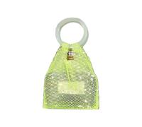 Pochettes élégantes en strass robustes ornées de cristaux pour l'organisation des cosmétiques et le transport de bouteilles Élégant support avec strass, vert fluorescent, Taille unique