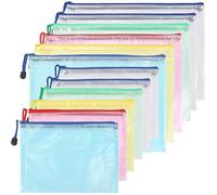 Pochettes En Plastique Avec Fermeture Éclair 6 Pochettes A4 Et 6 Pochettes A5