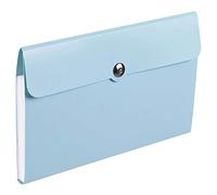 Pochettes et Trieurs à Soufflets Classeur de fichiers A5 à 8 pochettes Classeur multifonctions Organ Bag Ticket Folder pour le Bureau ( Couleur : Bleu , Size : 262x170x8mm )