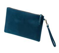 Pochettes Homme Pochette vintage en cuir for homme, faite à la main, avec fermeture éclair, organiseur de documents(Color3)