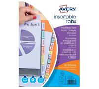 Pochettes Intercalaires A4+ - Polypropylène - Ultra Résistantes - 6 Onglets - 180 Microns - Adulte