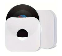 Pochettes intérieures en Vinyle, Pochettes Intérieures for Disque Vinyle 12 Pouces, Blanc, Paquet De 10, 20, 50 Pièces, Couvertures LP en Papier Kraft(White 20pcs)