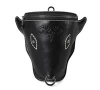 Pochettes médiévales en cuir synthétique pour ceinture, porte-monnaie du Moyen-Âge, porte-monnaie portable, pochettes de ceinture, cadeaux de costumes, Sac noir.