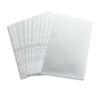 Pochettes perforées - DURABLE - A3 - Transparent - Lot de 10 - Polypro