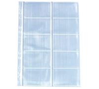 Pochettes perforées - Herlitz - 10 cartes de visite - Plastique transparent - Format A4 - 10 pièces