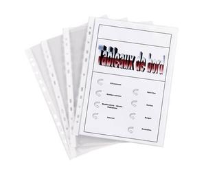 Pochettes Perforées Polypropylène 12/100ème - Sachet De 10