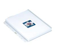 Exacompta Pochettes perforées à soufflet 25 mm A4 PP 20/100 11 trous - Sachet de 10 Incolore