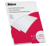 ACCO Ibico Sac en polyamide 627324 A3 2 x 125 microns mat 100 pièces