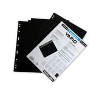 Pochettes plastiques VARIO, intercalaires, noir