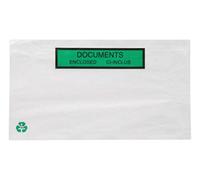 Pochettes Porte Documents Ci-inclus Adhésives en Papier Recyclable format DL 230x125mm adaptées aux réglementations REP et LUCID- Lot de 5000