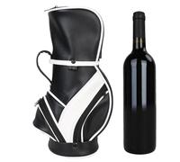 Pochettes pour bouteilles de vin | Sac à vin isolé en polyuréthane | Sac de transport en PU avec plusieurs compartiments pour excursion de golf, Noir/blanc, Voir description, Voir description