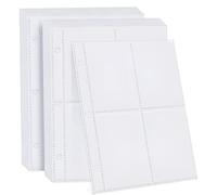 Pochettes pour cartes à collectionner, 50 pages, 400 poches pour cartes à collectionner, feuilles de rechange pour album ou classeurs à anneaux A5