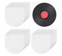 Pochettes pour disques vinyles de 7 Pouces, 100 pièces, Pochettes intérieures en Plastique Transparent, Housses de Protection Anti-poussière et antistatiques pour disques vinyles