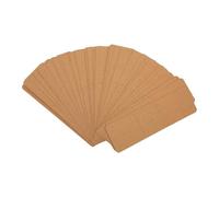 Pochettes pour marque-pages Kraft 50pcs |Porte-signets vierges DIY pour l'artisanat fait à la main, présentoir de bijoux, pochettes pour stylos |Feuilles de papier cartonné de 5,9 (Brown)