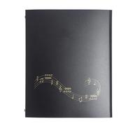 Pochettes Pour Partitions Classeur de partitions A4 détachable, 4 pages, capacité 52, extensible, for piano, clavier, violon, violoncelle Pour Partitions Musicales