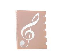 Pochettes Pour Partitions Dossier de partition Piano multicouche 20/30Pages, dossier bobine musique, papier pratique, organisateur stockage documents A4 Pour Partitions Musicales(Pink 20pages)