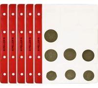 Pochettes pour pièces de monnaie, 12 compartiments sur chaque pochette de collection Pour les grandes pièces de monnaie jusqu'à 40mm de diamètre. paquet de 10 pièces. Pour l'album de pièces PELLER'S M