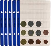 Pochettes pour pièces de monnaie, 20 compartiments sur chaque pochette de collection Pour les petites pièces de monnaie jusqu'à 22,5 mm de diamètre. paquet de 10 pièces. Pour l'album de pièces de monn