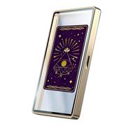 Pochettes Protectrices Pour Cartes,Pochette Porte-Carte Magnétique En Métal - Boîtier Magnétique D'Affichage De Cartes - Pour Le Classement, L'Échange, La Collection Sportive, Les Tournois, Le Tarot E