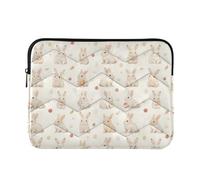Pochettes roses pour ordinateur portable Happy Easter Rabbit Bunny 33 cm 35,6 cm Travail Business Journey