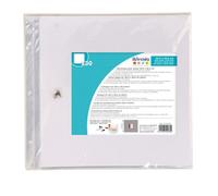 Artemio Pochettes transparentes 30,5 x 30,5 cm – 30 feuilles – sans acide – 3 trous
