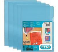 Pochettes transparentes ELBA M Star en PVC rigide 0,15 mm bleu 10 pochettes