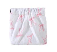 Pochettes utilitaires en coton imprimé, fermeture automatique, solution de rangement portable pour couches et articles cosmétiques, fermeture automatique, organisateur de voyage cosmétique