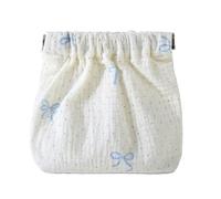 Pochettes utilitaires en coton imprimé Solution de rangement portable à fermeture automatique pour couches et articles cosmétiques à cordon à fermeture automatique Voyage réutilisable pour de bébé