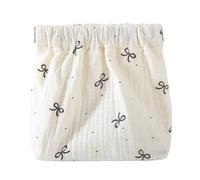 Pochettes utilitaires en coton imprimé Solution de rangement portable à fermeture automatique pour couches et articles cosmétiques à cordon à fermeture automatique Voyage réutilisable pour de bébé