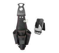 Pochettes utilitaires pour électricien - Support de sac banane robuste pour tuyauterie, menuisier, kit de réparation d'urgence, clip rotatif et tournevis