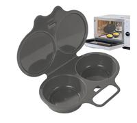 Pocheuse à Oeufs Micro-ondes 2 Cavités Microwavable Rapide Facile Bouillir | Fait Maison Oeuf Micro-Ondes Cuisson, Camping, Petit-déjeuner, Sandwiches, Fromage, Hamburger, Restaurants, Hôtels
