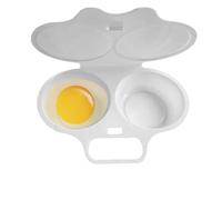 Pocheuse à œufs au micro-ondes - 32 g - Machine à œufs durs à 2 cavités - Outil de cuisine à faire soi-même - Gadget de cuisine gain de temps | Parfait pour le pita, les œufs au plat, les