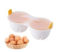 Pocheuse à œufs - Cuiseur à œufs durs | Machine à œufs brouillés | Cuisinière à 2 cavités pour petit déjeuner - Appareil de cuisson rapide des œufs pochés antiadhésif avec couvercle - Pocheuse à œufs