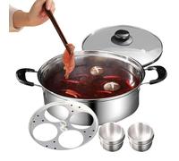 Pocheuse à œufs - Machine à œufs | 4 tasses d'œufs pochés antiadhésif | Ustensiles de cuisine résistants à la rouille pour la cuisson du petit déjeuner et du brunch | Cuisinière à œufs facile à