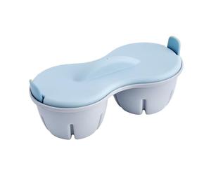 Pocheuse à œufs pour micro-ondes - Plateau de cuisson à la vapeur à double compartiment, chaudière en plastique de qualité alimentaire, conception de couvercle facile à | Pour le jaune qui