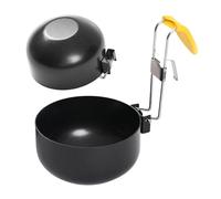 Pocheuse à œufs ronde avec poignée pliante pour œufs pochés, pour chocolat et beurre et cuisiniers amateurs, femmes au foyer, mamans, débutants, appartements, camping-cars