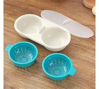 Pocheuses à œufs pour micro-ondes, moule à œufs, chaudière à œufs, pocheuse à œufs, couvercles antiadhésifs, cuisson de qualité alimentaire, double tasse en polypropylène, cuiseur à œufs.