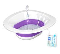 Pochik Baignoire électrique pour siège de toilette, hémorroïdes et post-partum, kit de bain pour femme, rinçage automatique, pliable, unisexe - Violet