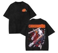 pochikiki- T-Shirt Anime Chainsaw Makima Man T-Shirt décontracté en Coton Anime Cosplay