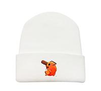 Pochita Bonnets pour Hommes Femmes Anime Chainsaw Man Cosplay Merch Casual Casquettes Unisex Imprimé Solide Chapeaux