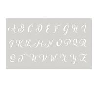 Pochoir 12 x 20 cm - Alphabet majuscule n°3