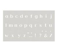 Pochoir Déco 12x20 Cm Alphabet Minuscule N°1