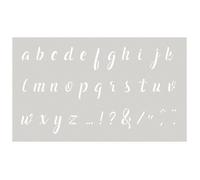 Pochoir 12 x 20 cm - Alphabet minuscule n°2