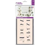 Pochoir 12 x 20 cm - Chiffres n°3 Multicolore G